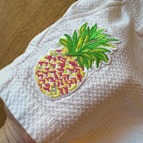 Lilly Pulitzer Callahan Shorts Pineapple Patch Embellishment Size 6 - Picture 3 of 14